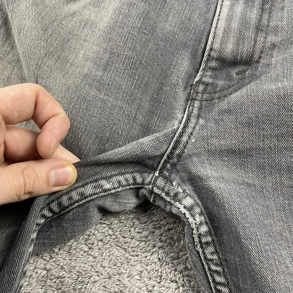Levis 511 Slim Straight Jeans Mens 34x27‎ Gray Mid Rise